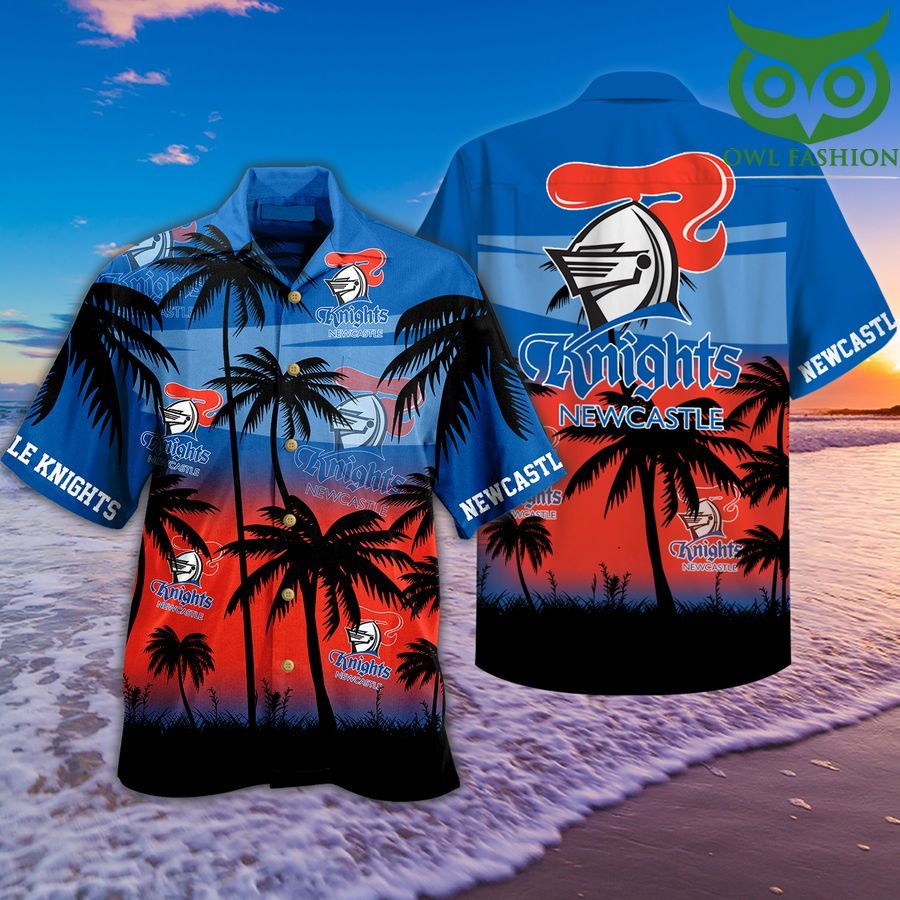 Newcastle Knights sea palm Hawaiian Shirt