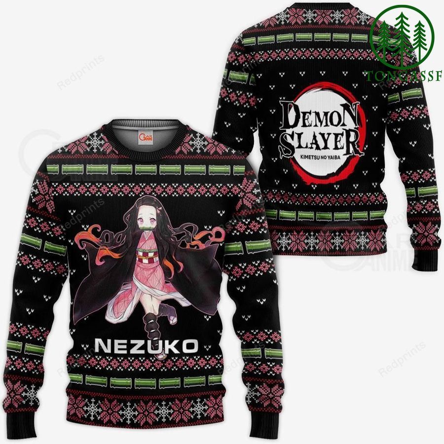 Nezuko Kamado Ugly Sweater Christmas Demon Slayer Anime Gift