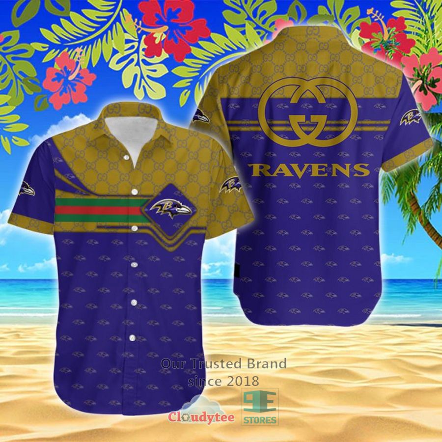 NFL Baltimore Ravens Gucci Hawaiian Shirt – LIMITED EDITION