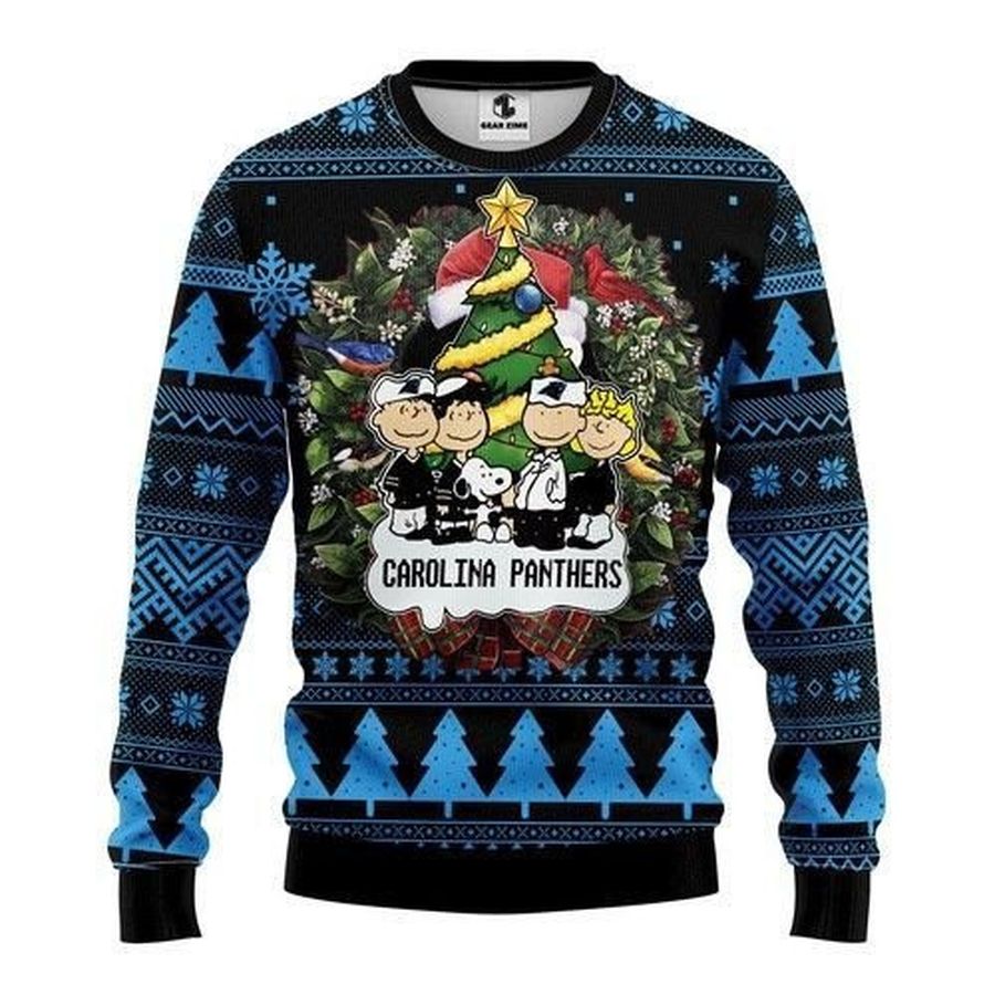 Nfl Carolina Panthers Ugly Christmas Sweater All Over Print Sweatshirt