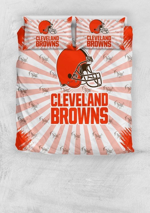NFL Cleveland Browns Bedding Set Duvet Cover Set Bedroom Set NFL Bedding Set