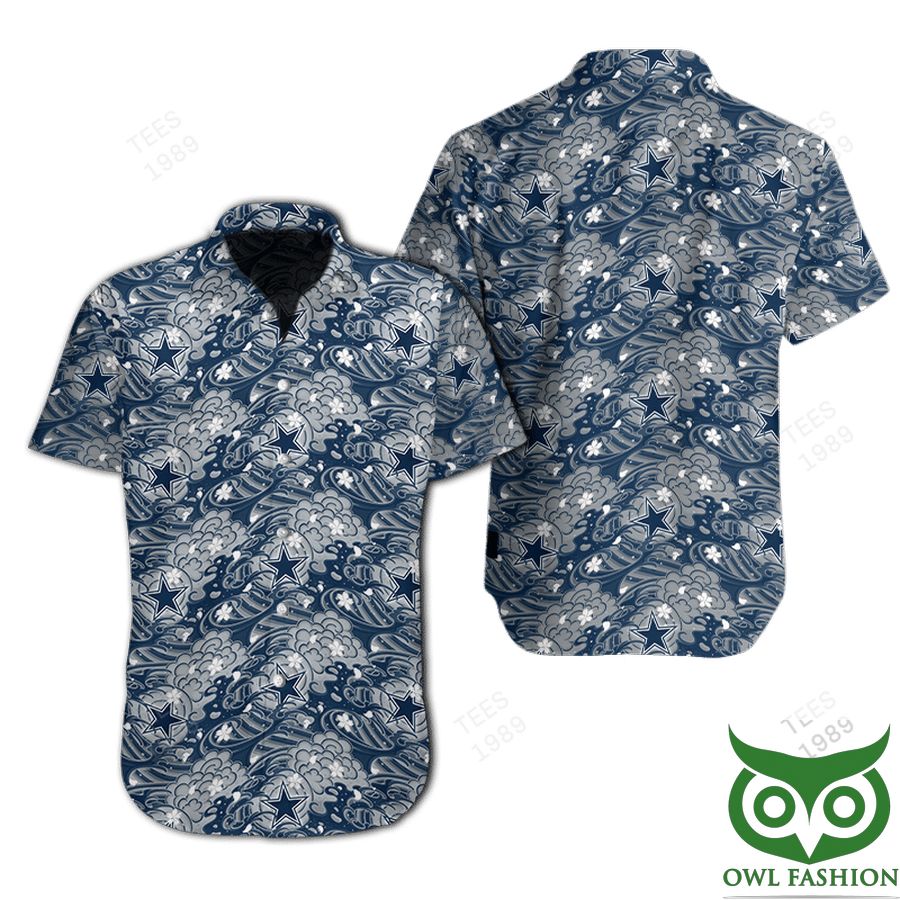 NFL Dallas Cowboys Great Waves Of Japanese Hawaiian Shirt