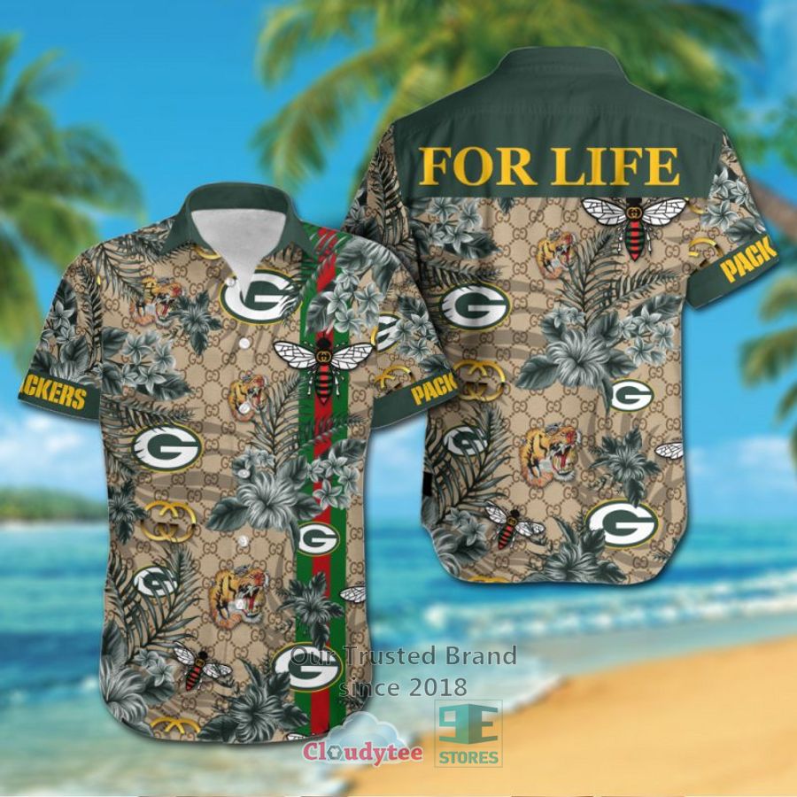 NFL Green Bay Packers Gucci Hawaiian Shirt, Short – LIMITED EDITION