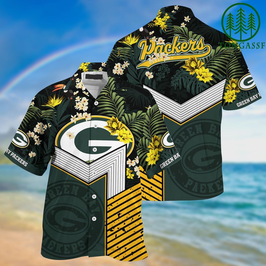 NFL Green Bay Packers Hawaii Shirt And Shorts New Collection For This Summer