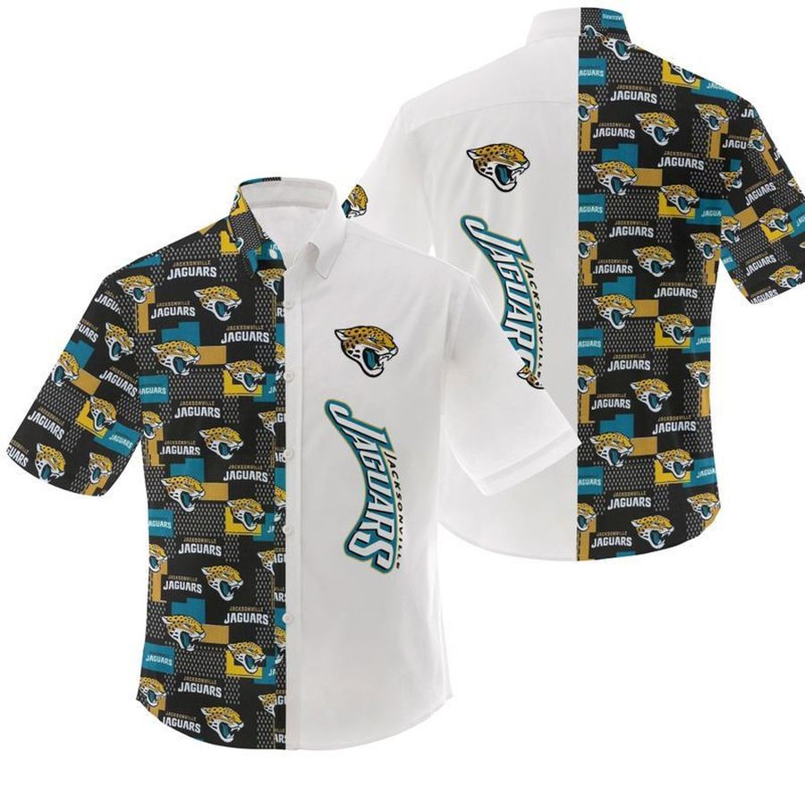 NFL Jacksonville Jaguars Gift For Fan Hawaiian Graphic Print Short Sleeve Hawaiian Shirt 6 H97