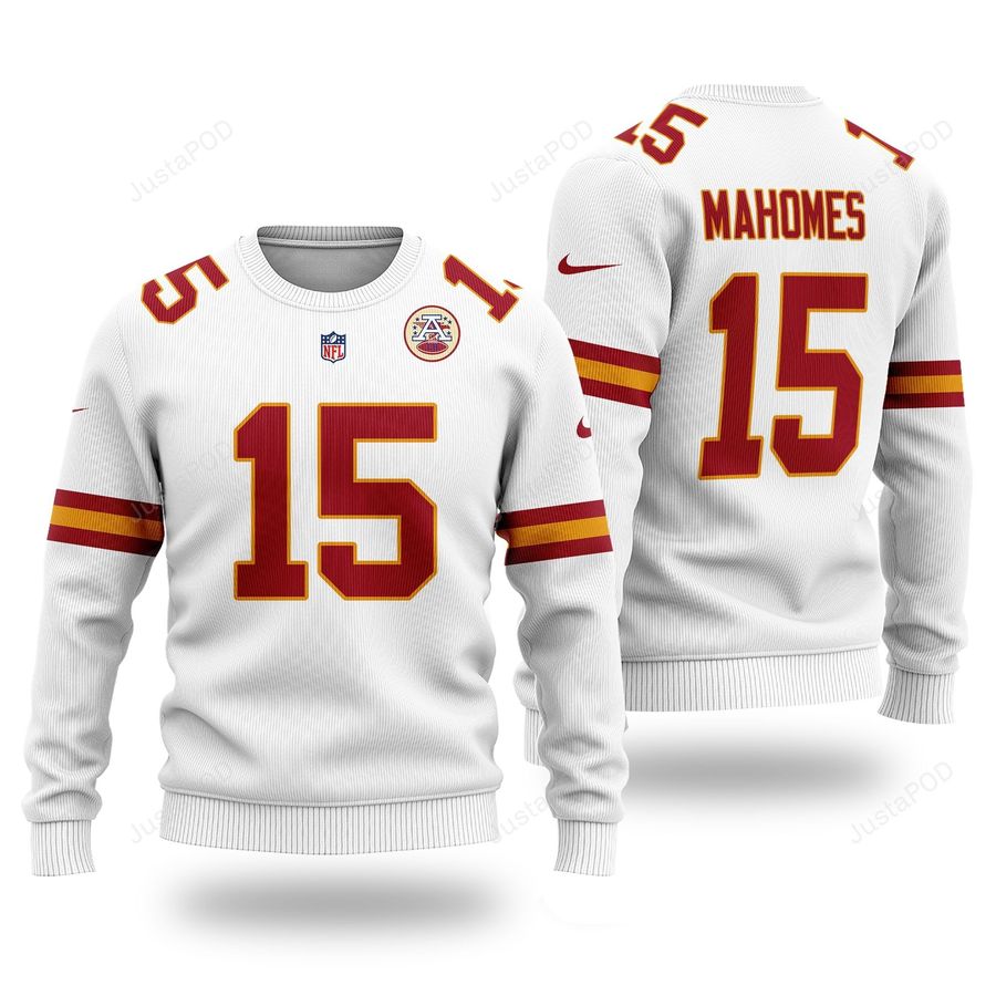 Nfl Kansas City Chiefs Patrick Mahomes 15 White Original Ugly