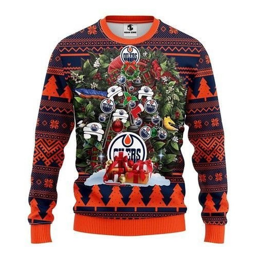 Nhl Edmonton Oilers Ugly Christmas Sweater All Over Print Sweatshirt