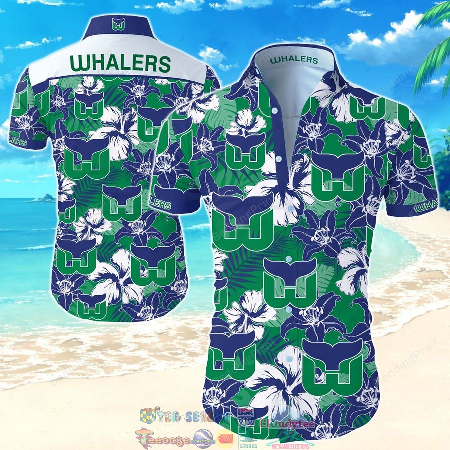 NHL Hartford Whalers Hibiscus Tropical Hawaiian Shirt – Saleoff