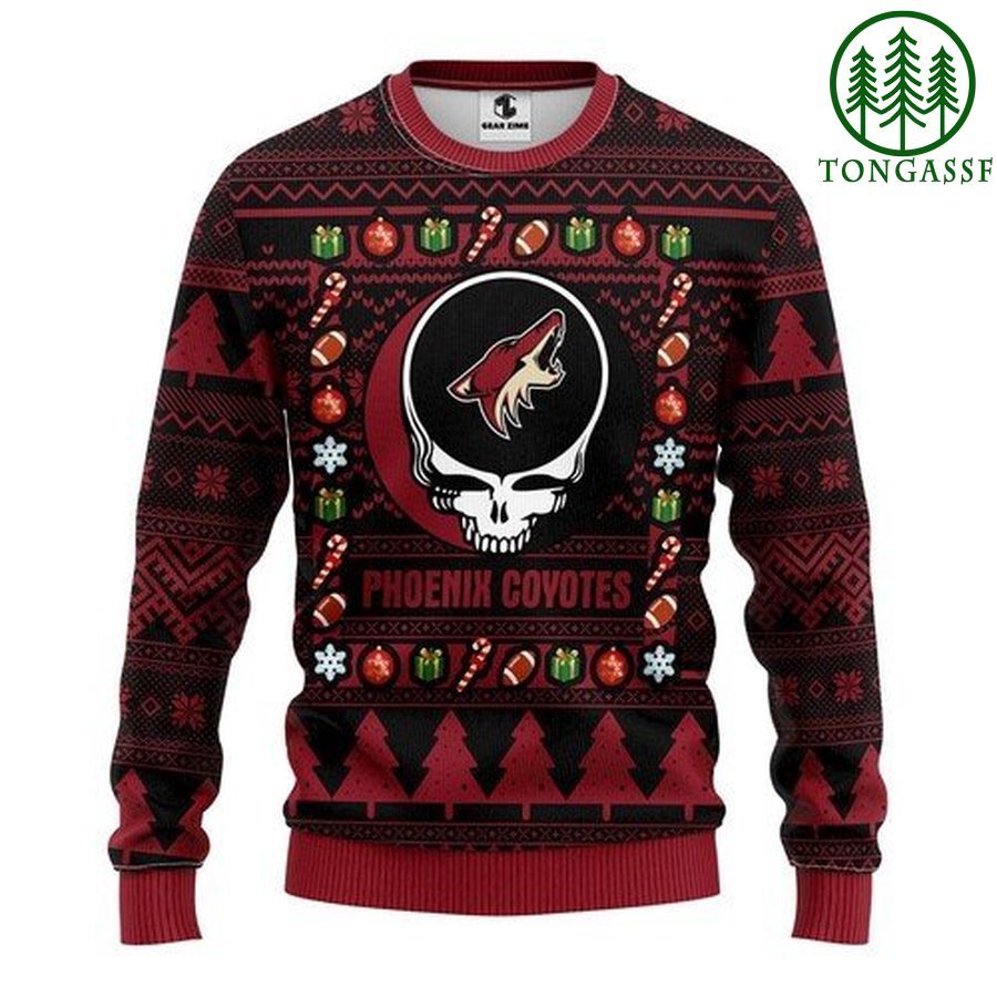 Nhl Phoenix Coyotes Grateful Dead Christmas Ugly Sweater