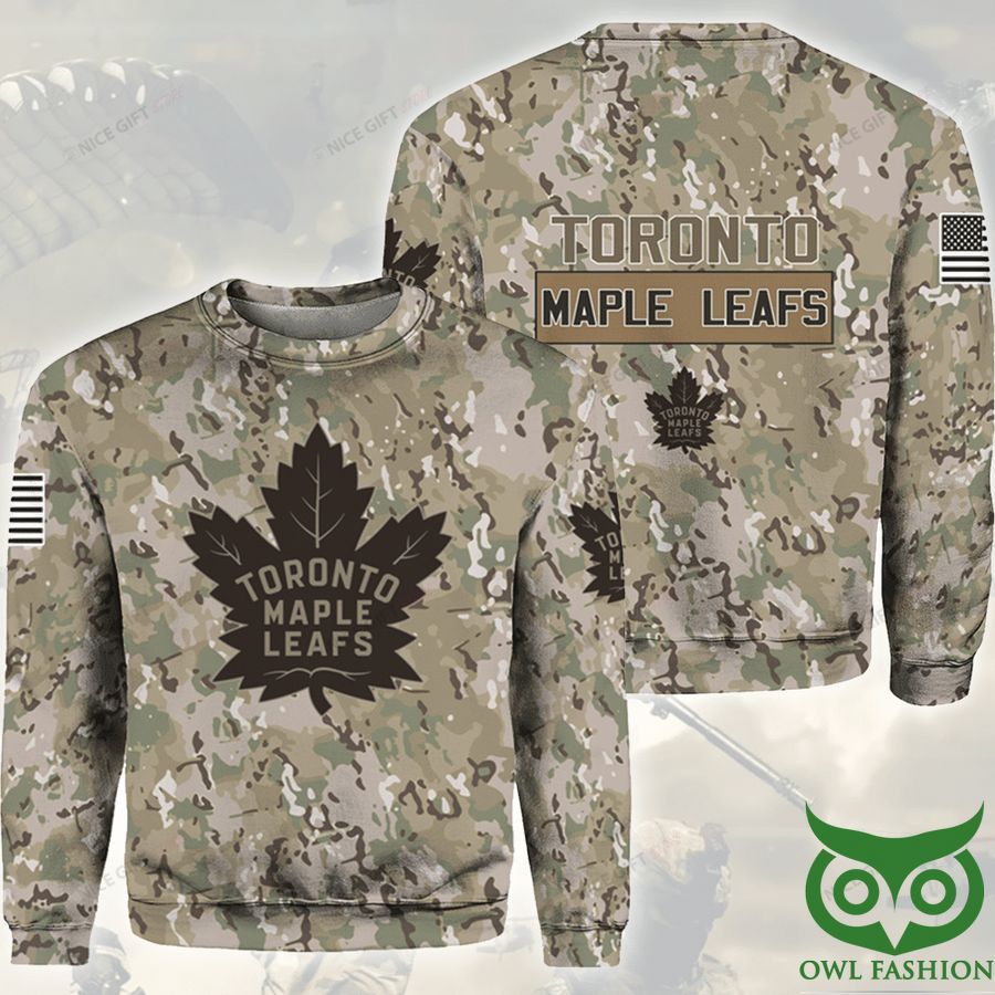 NHL Toronto Maple Leafs Camouflage Crewneck Sweatshirt
