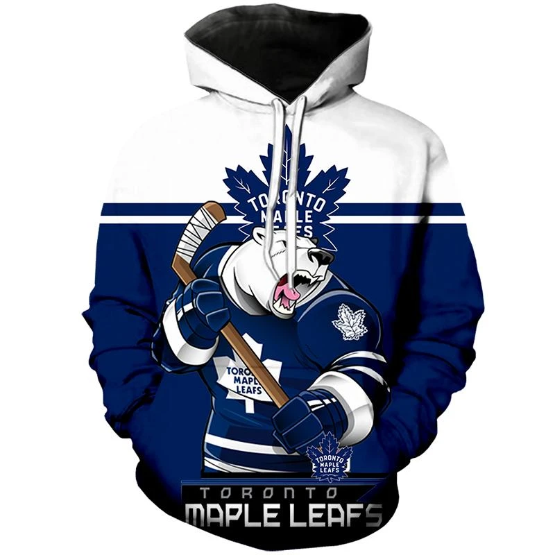 NHL Toronto Maple Leafs Hoodies Mascot 3D Printed