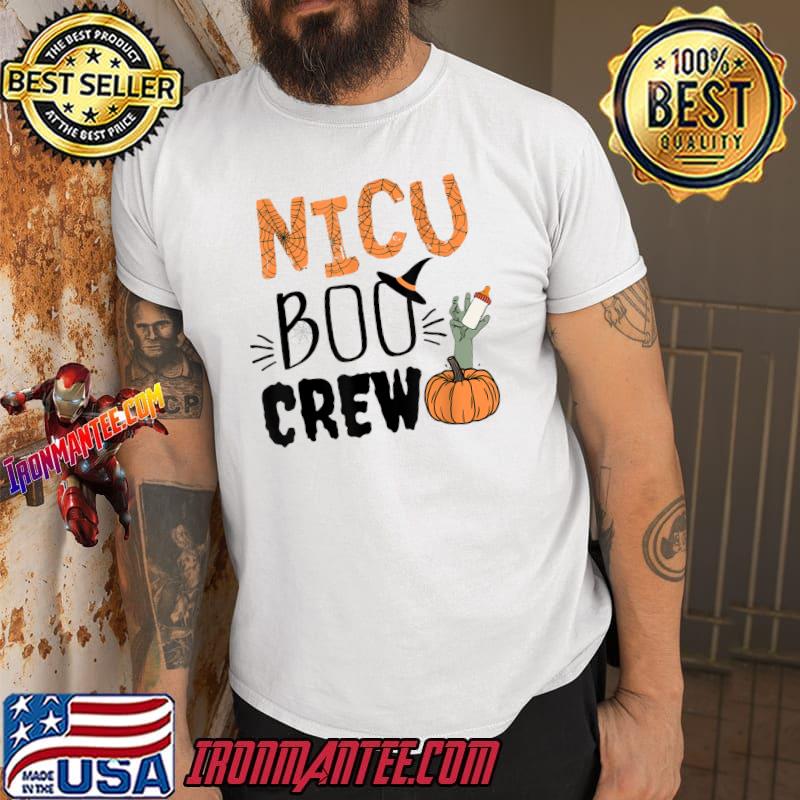 Nicu Boo Crew Halloween Nicu Nurse Pumpkin Milkbox T-Shirt