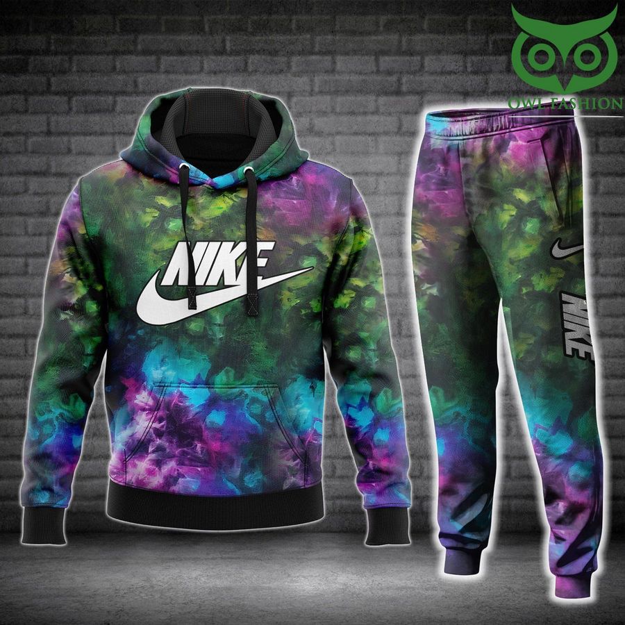 Nike galaxy corloful Tie dye Hoodies and sweatpants