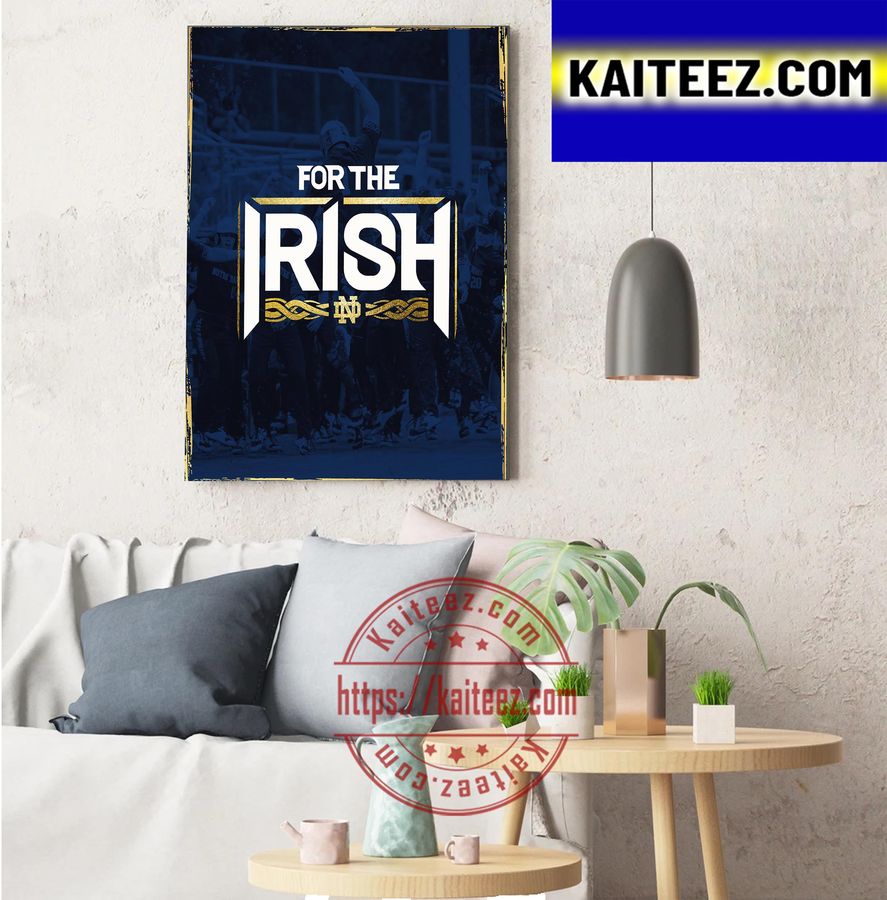 Notre Dame Baseball For The Irish Decorations Poster Canvas