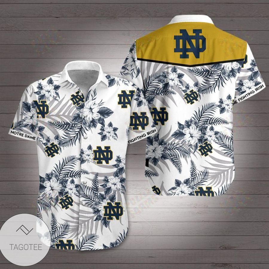 Notre Dame Fighting Irish Tropical Hawaiian Shirt