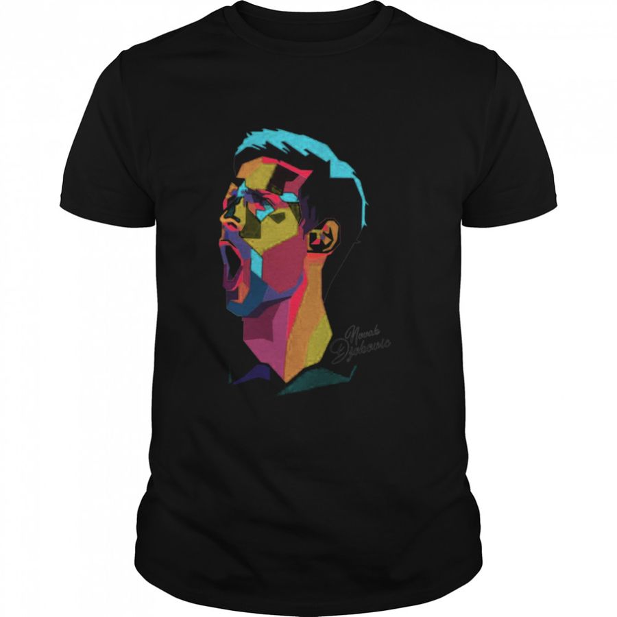 Novak Djokovic Art Portrait Tennis shirt