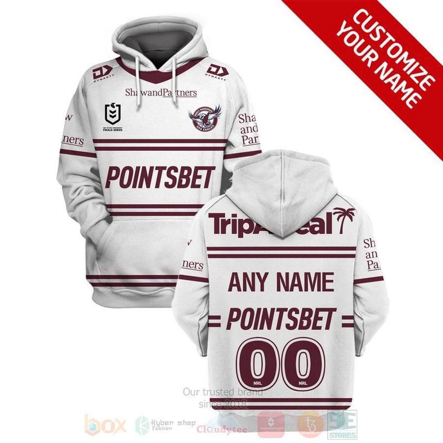 NRL Manly Warringah Sea Eagles, Shaw and Partners Pointsbet Personalized 3D Hoodie, Shirt – LIMITED EDITION