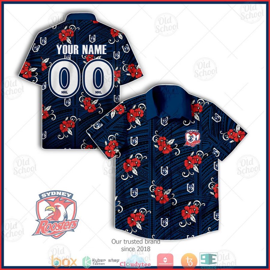 Nrl Sydney Rooster Custom Hawaiian Shirt