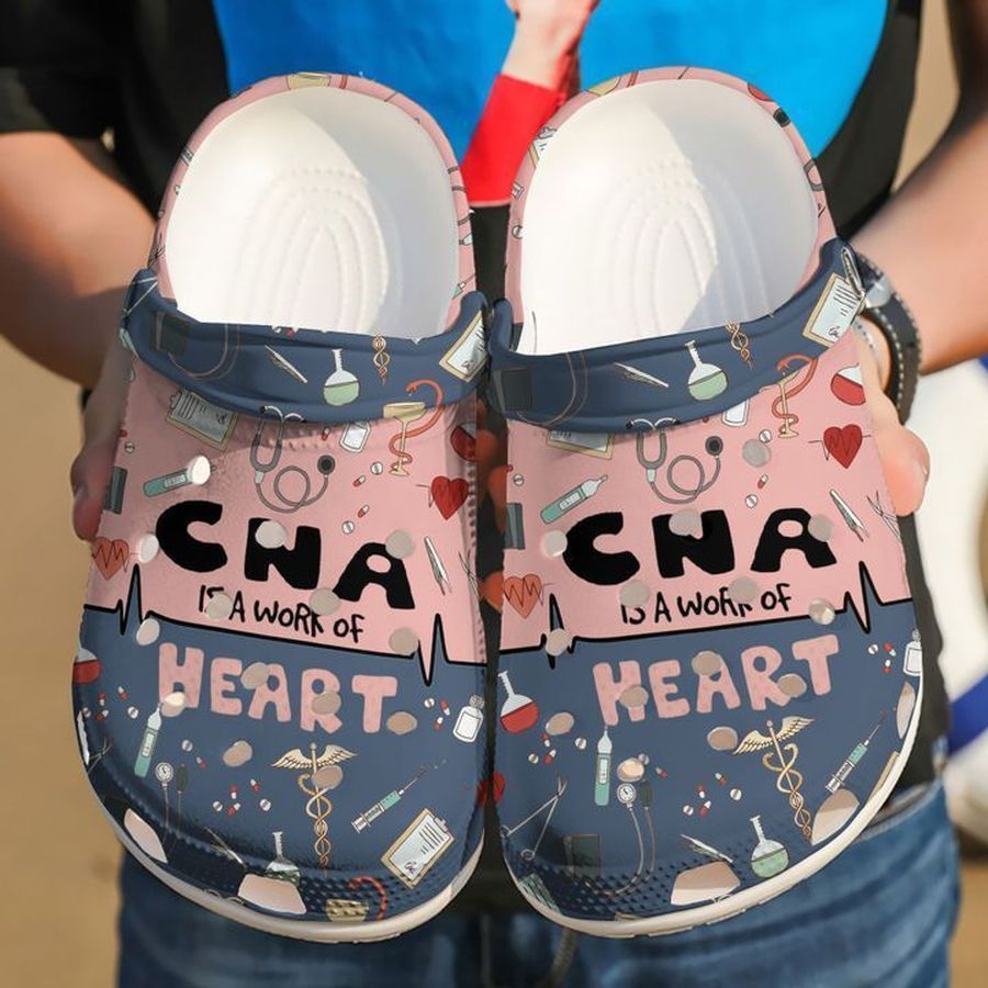 Nurse Cna A Work Of Heart Sku 1660 Crocs Clog Shoes