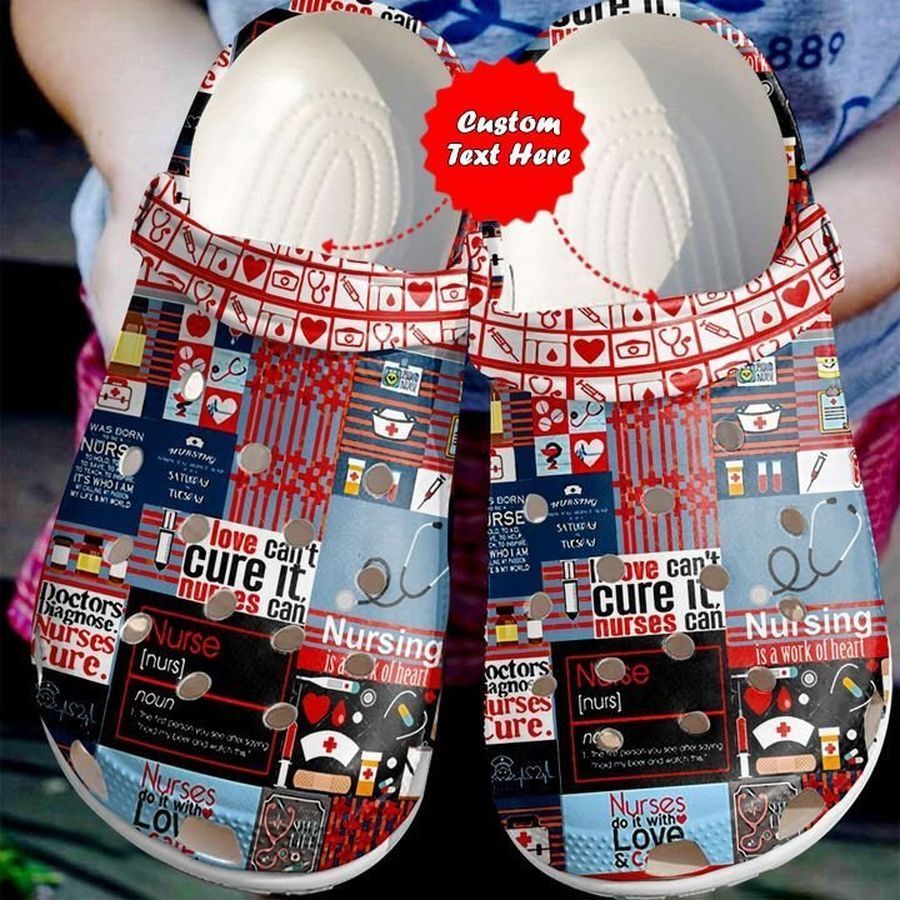 Nurse Crocs - Nurse Pattern Clog Shoes