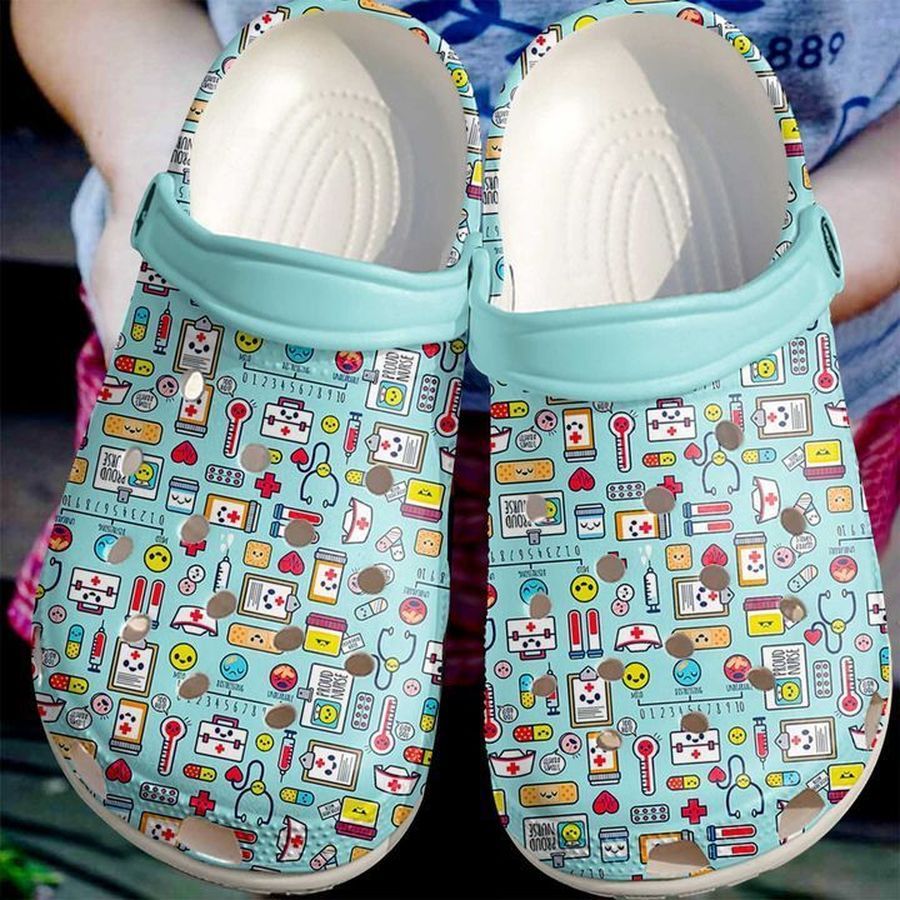 Nurse Cute Pattern Sku 1621 Crocs Clog Shoes