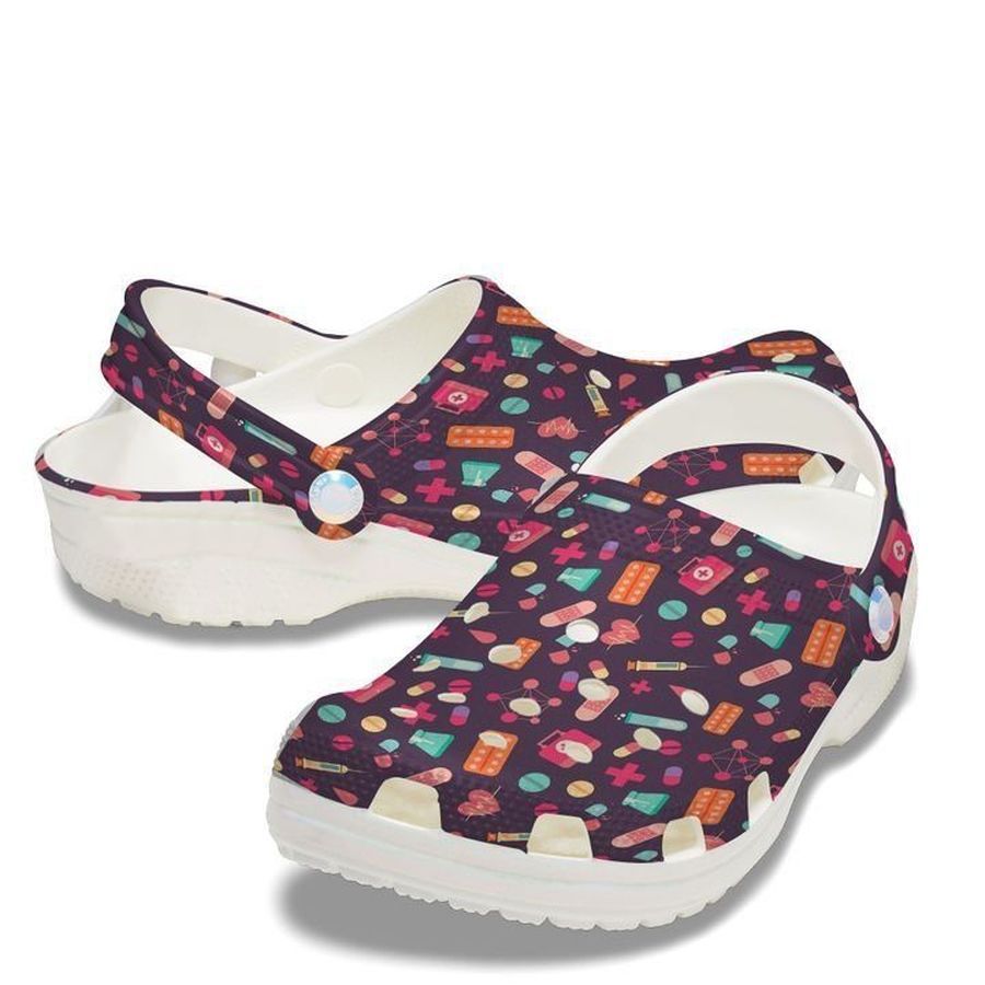 Nurse Pattern Sku 1634 Crocs Clog Shoes