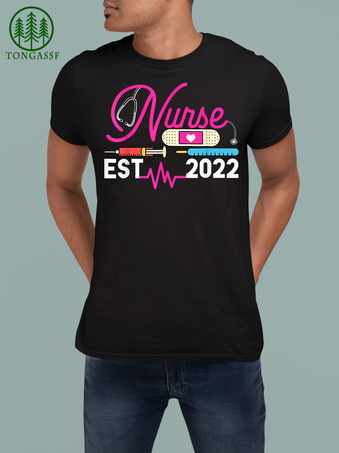 Nurse Student Nursing Practioner Graduation Est 2022 Gift Shirt