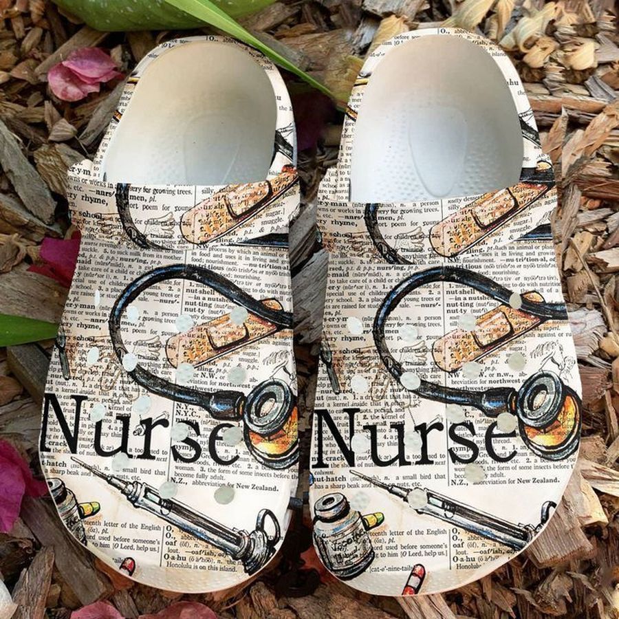 Nurse Vintage Style Sku 1716 Crocs Clog Shoes