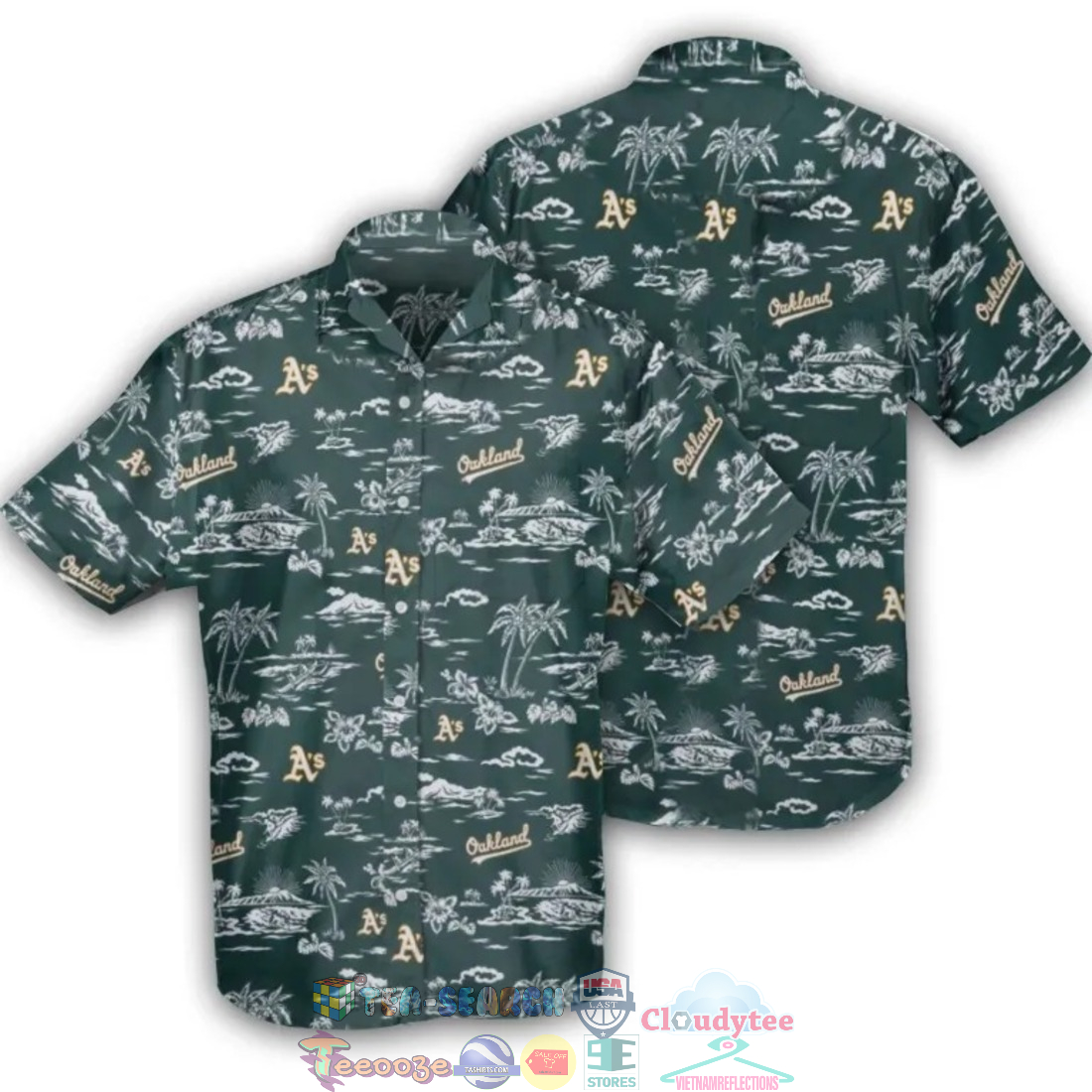 Oakland Athletics MLB Hibiscus Palm Tree Hawaiian Shirt – Saleoff
