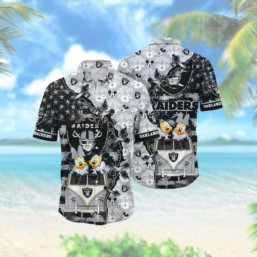 Oakland Raiders Hawaii Shirt Style Hot Trending 3d Hawaiian Shirt