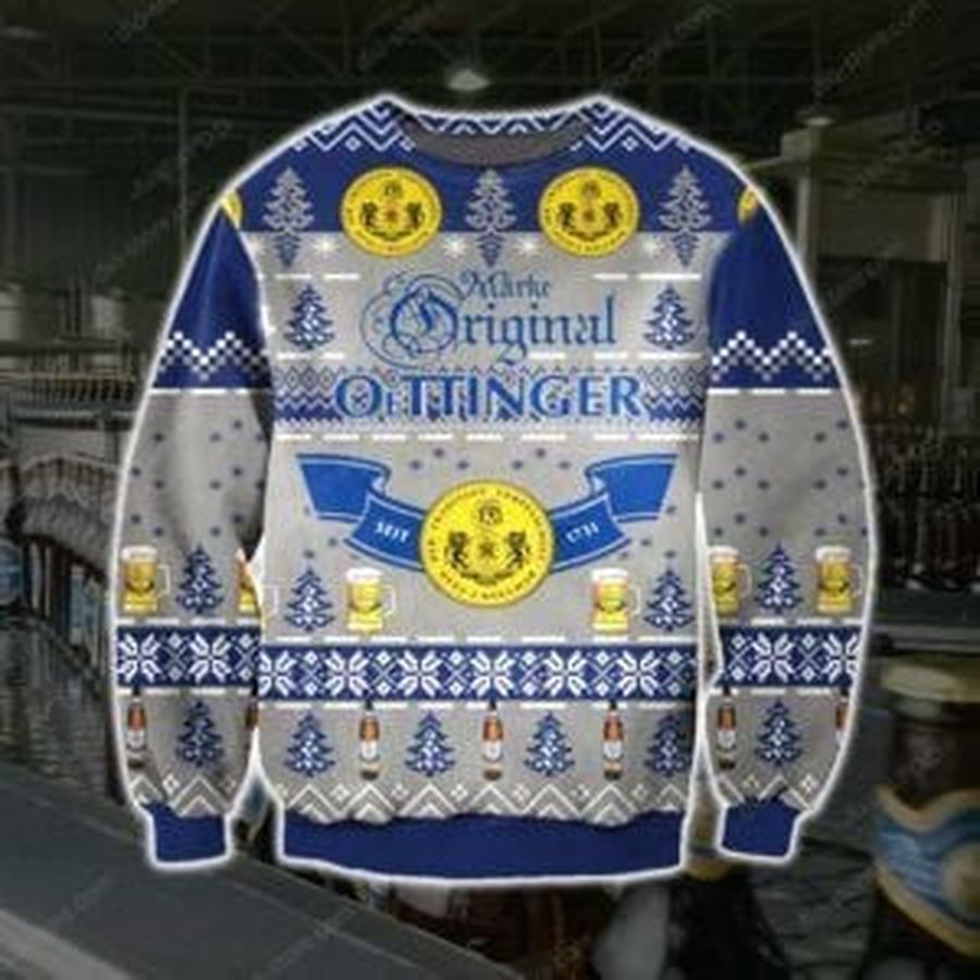 Oettinger Beer Ugly Christmas Sweater All Over Print Sweatshirt Ugly