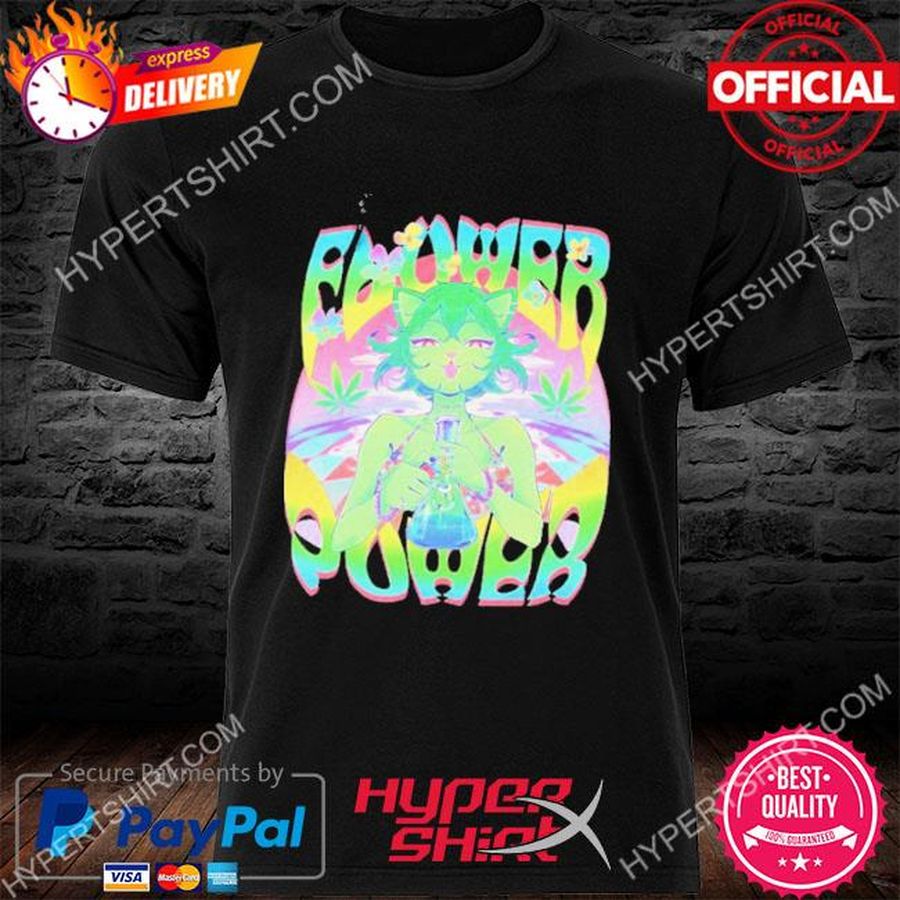 Official Ashleyloob Weed Cat Flower Power 2022 Shirt