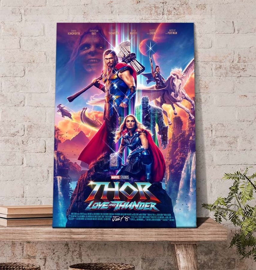 Official Brand New Thor Love And Thunder Poster Canvas