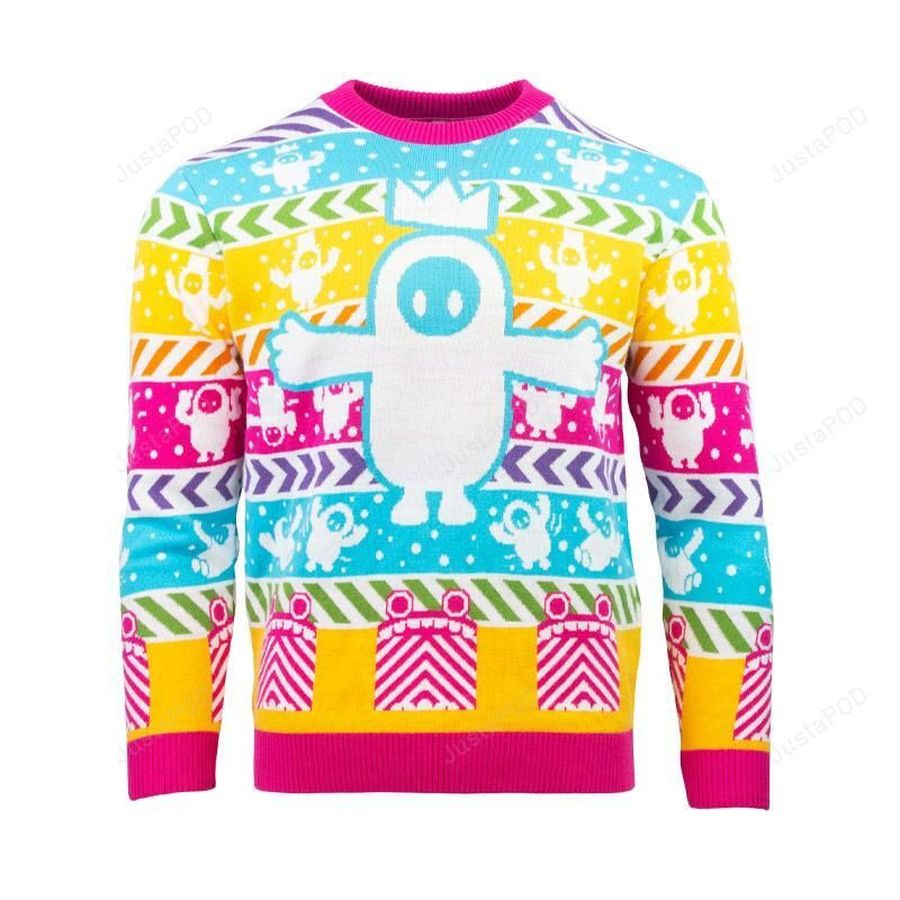 Official Fall Guys Christmas Ugly Sweater Ugly Sweater Christmas Sweaters