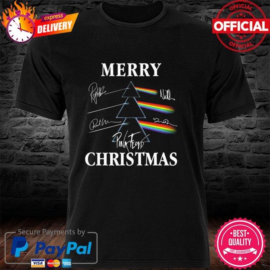 Official Pink Floyd signatures Merry Christmas Sweater