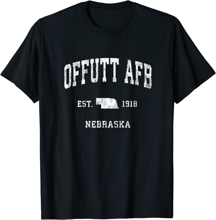 Offutt AFB Nebraska NE Vintage Athletic Sports Design