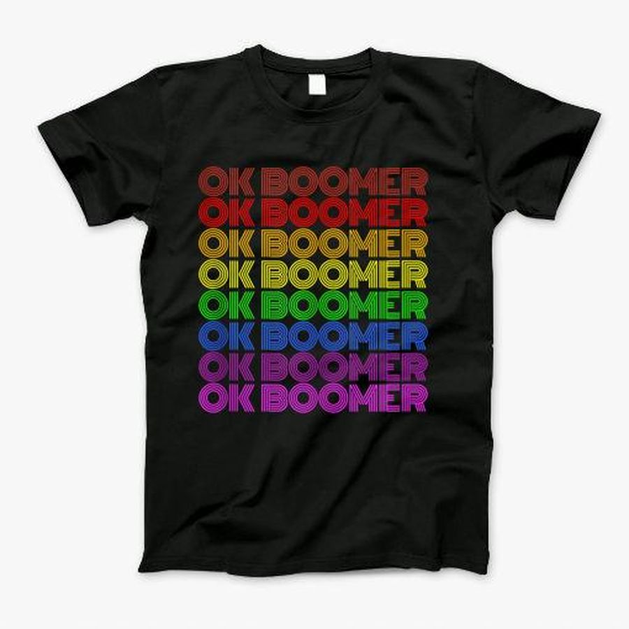 Ok Boomer Rainbow Color Pride Tank Top T-Shirt, Tshirt, Hoodie, Sweatshirt, Long Sleeve, Youth, funny shirts, gift shirts, Graphic Tee