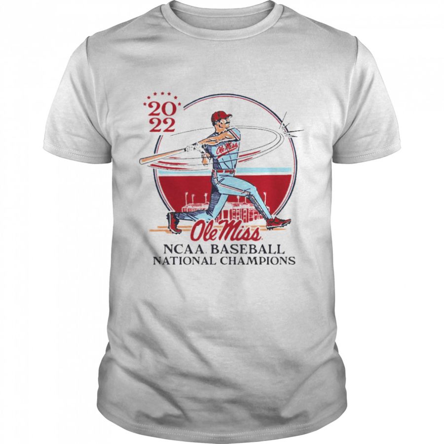 Ole Miss 2022 NCAA Baseball National Champs Clean Sweep T-shirt