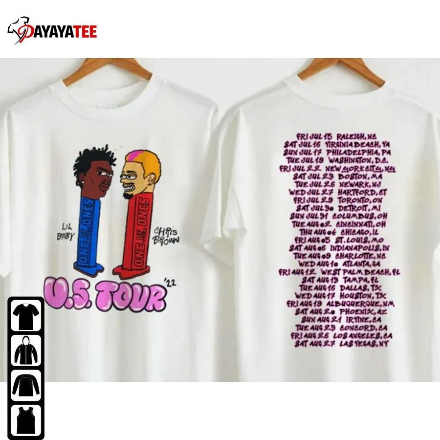 One Of Them Ones Tour Shirt Chris Brown Lil Baby Pez Head Hip Hop Gift For Fans