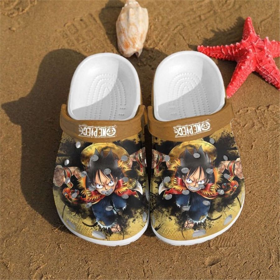 One Piece Anime Rubber Crocs Crocband Clogs Comfy Footwear Tl97