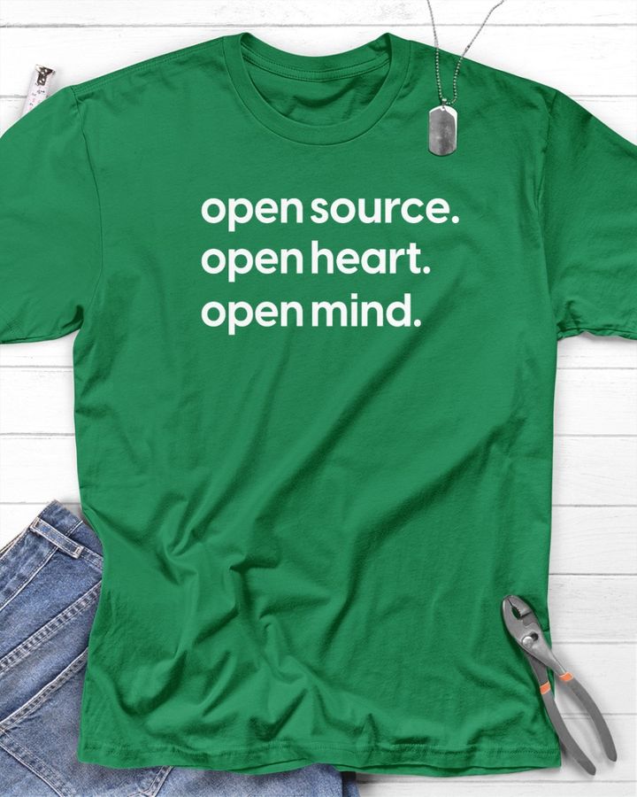Open Source Open Heart Open Mind T Shirt