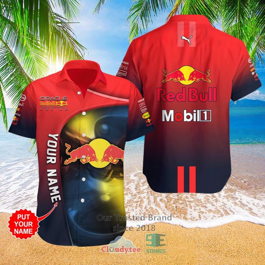 Oracle Red Bull Racing Custom Name Pattern Shirt, Hawaiian Shirt – LIMITED EDITION