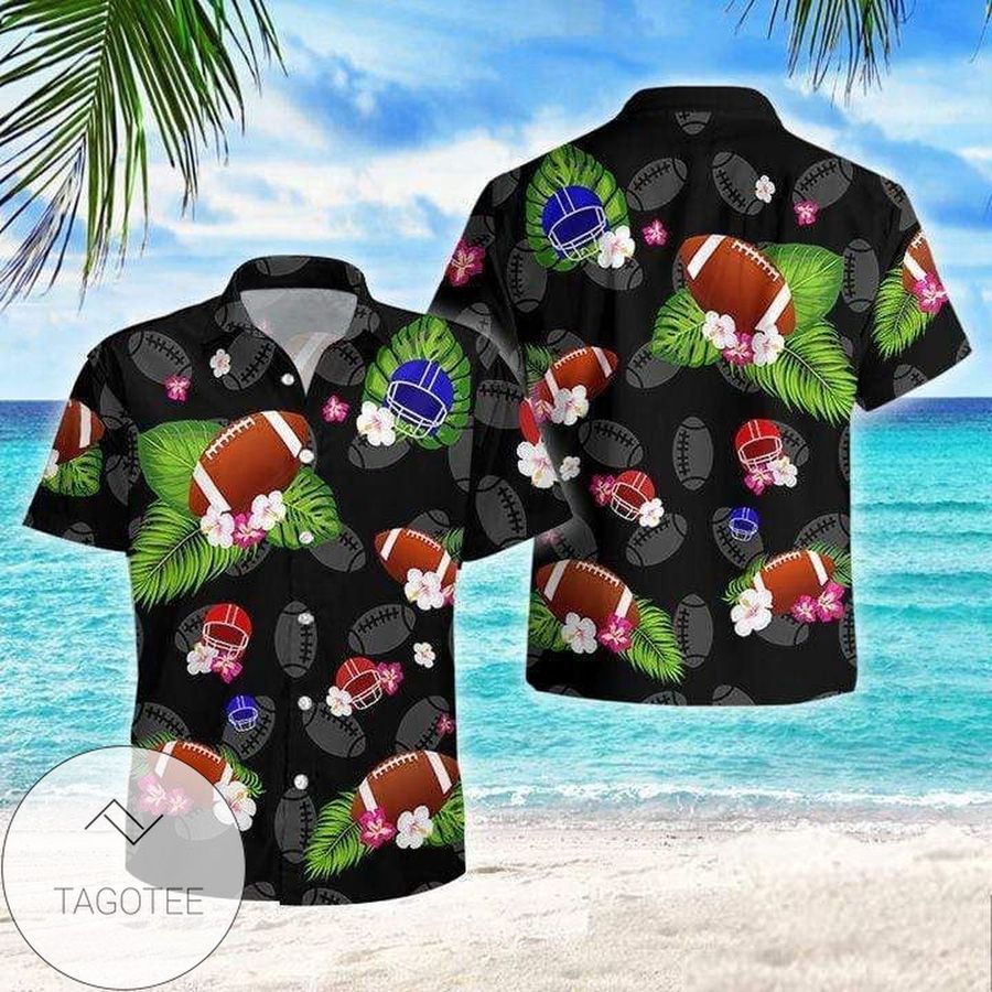 Order Colorful Football Summer Vibe Tropical Hawaiian Aloha Shirts