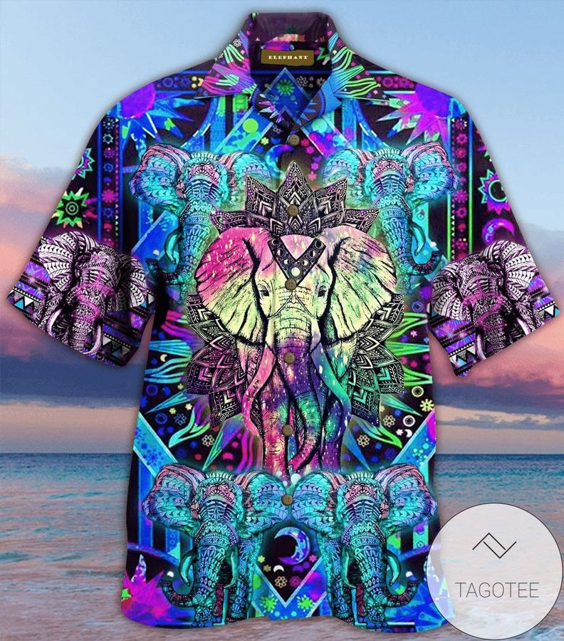 Order Hippie Mandala Elephant Hawaiian Aloha Shirts