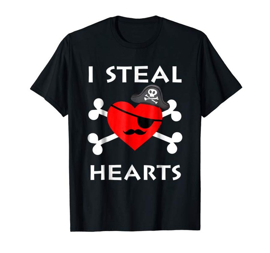 Order I Steal Hearts Shirt-Valentine Day Pirate Heart Gift Boy Kid