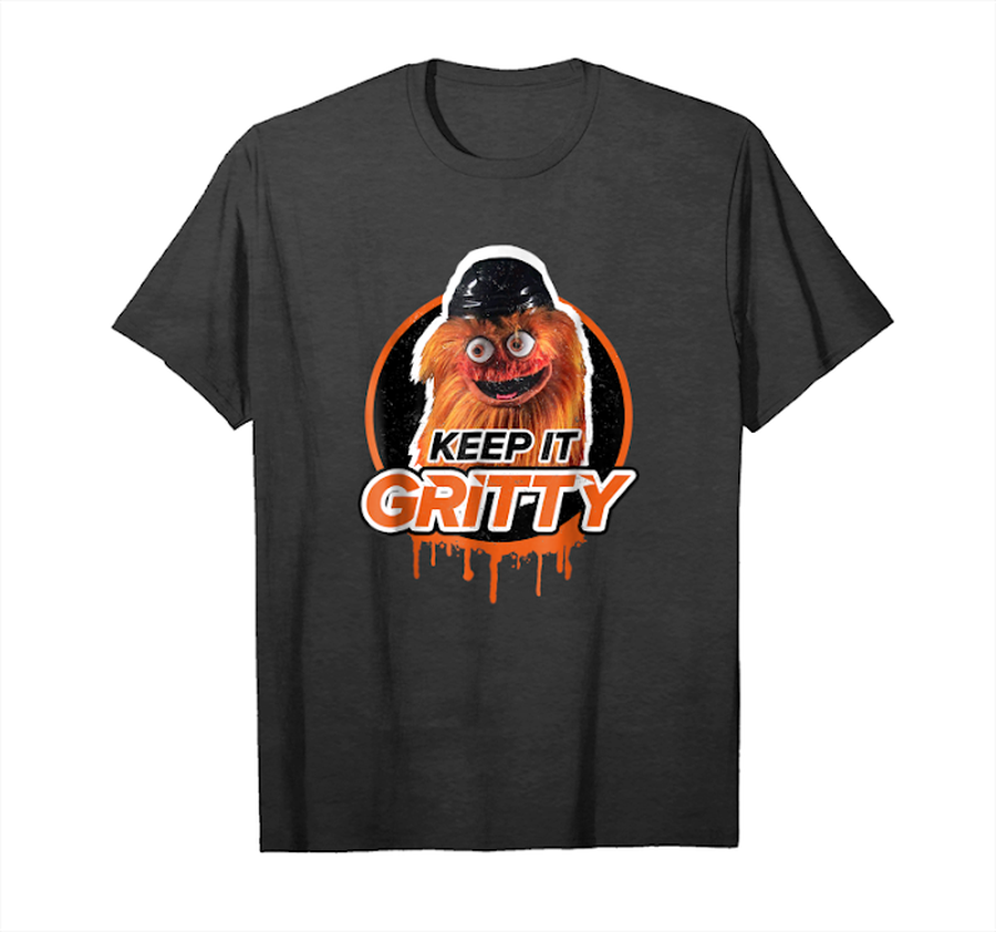Order Keep It Gritty Flyers Mascot Hockey Philadenphia Fans Shirt Unisex T-Shirt.png