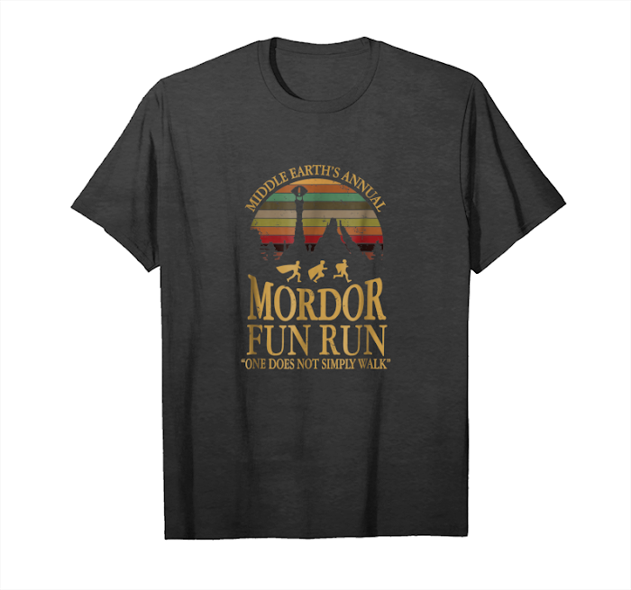 Order Now Middle Earth's Annual Mordor Fun Run Vintage T Shirt Unisex T-Shirt