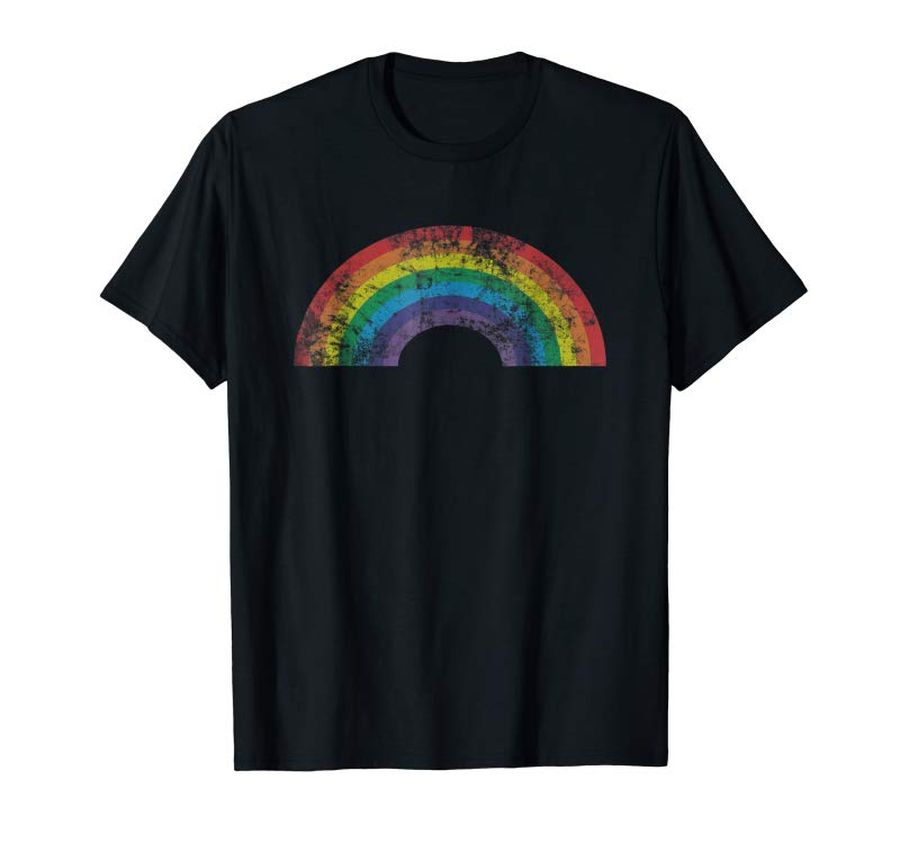 Order Now Rainbow Shirt Vintage Retro 80's Style Women Gay Pride Month