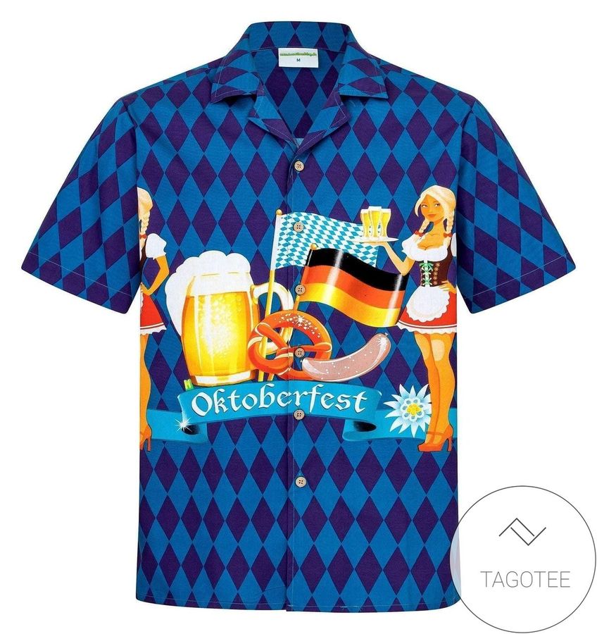 Order Oktoberfest Celebration Beer Hawaiian Aloha Shirts 2108dh