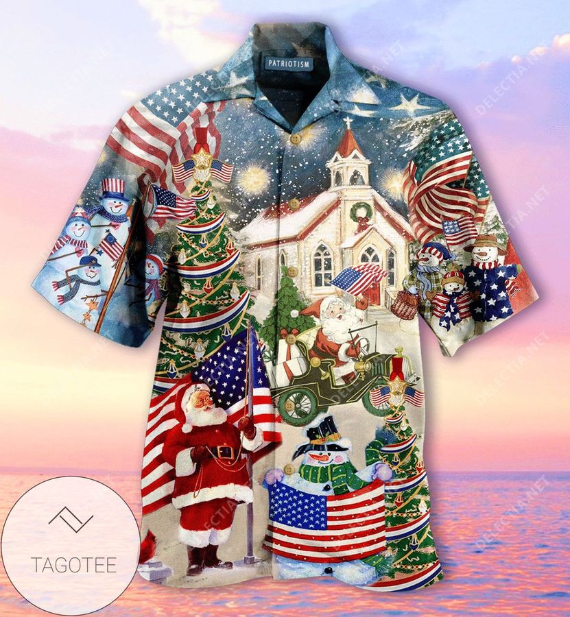 Order Patriotism American On Christmas Authentic Hawaiian Shirt 2022
